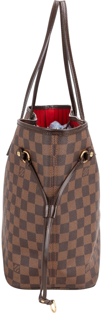 Louis Vuitton Louis Vuitton Damier Ebene Monogram Neverfull MM Shopper Handbag Bruin