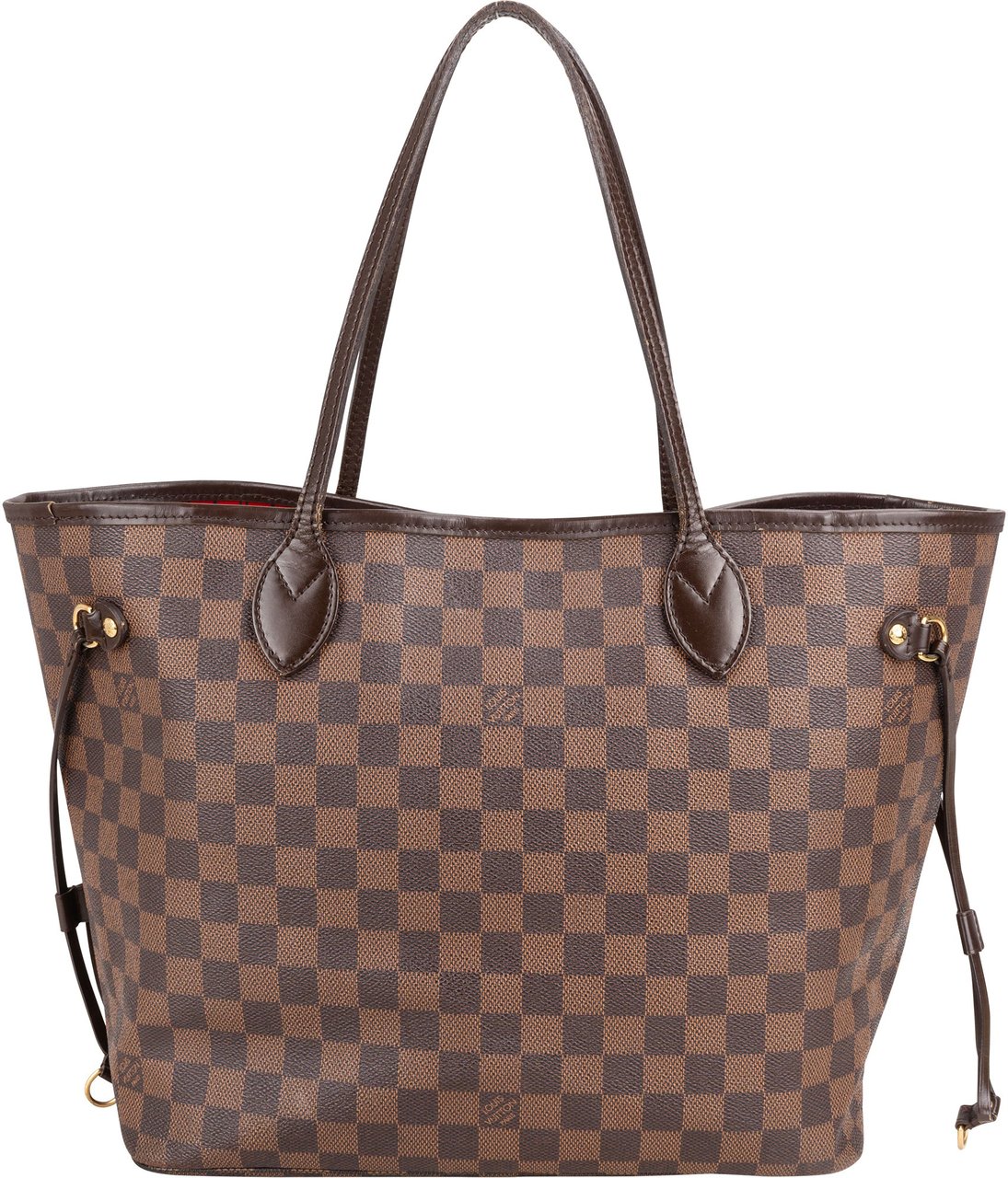 Louis Vuitton Louis Vuitton Damier Ebene Monogram Neverfull MM Shopper Handbag Bruin