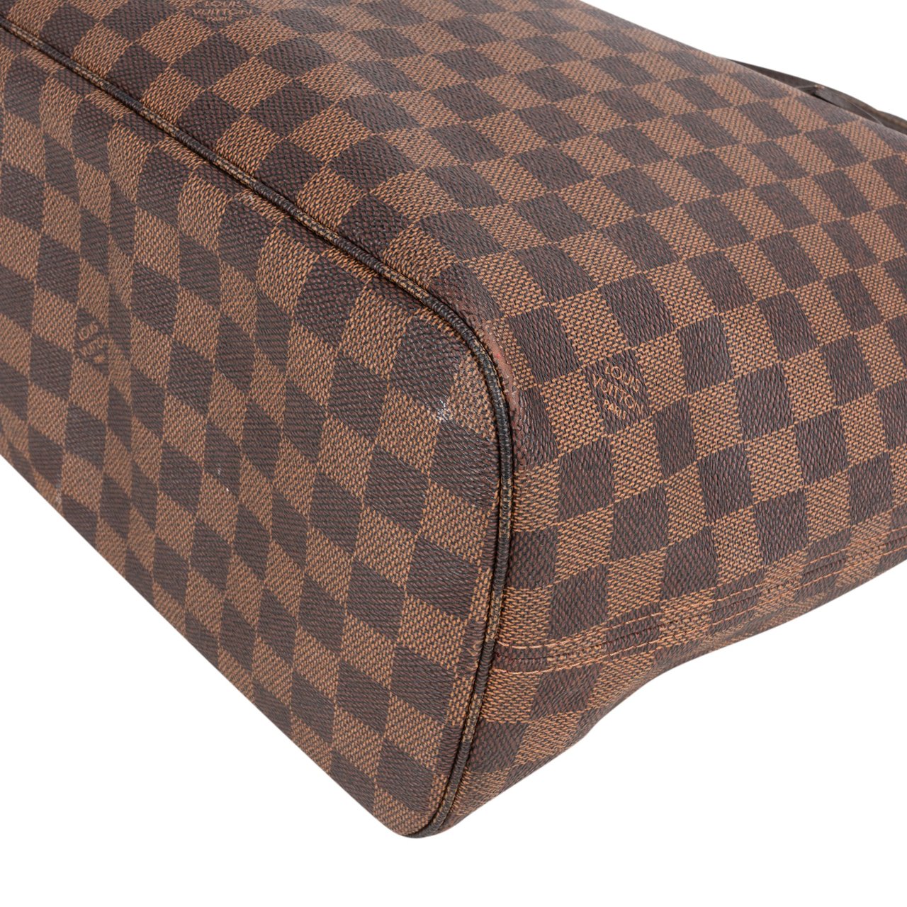 Louis Vuitton Louis Vuitton Damier Ebene Monogram Neverfull MM Shopper Handbag Bruin