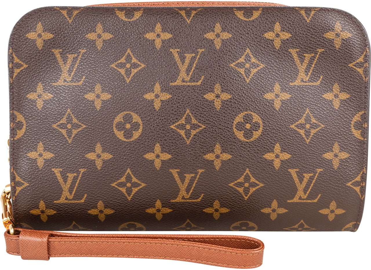 Louis Vuitton Louis Vuitton Canvas Monogram Orsay Clutch Bruin