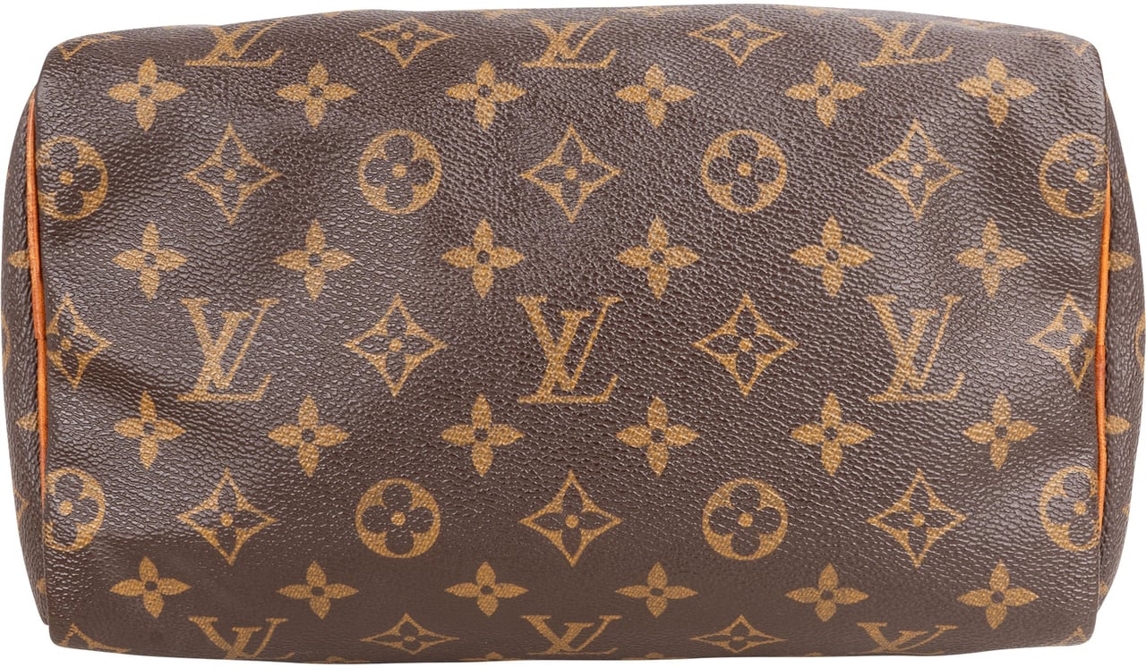Louis Vuitton Louis Vuitton Canvas Monogram Speedy 25 Handbag Bruin