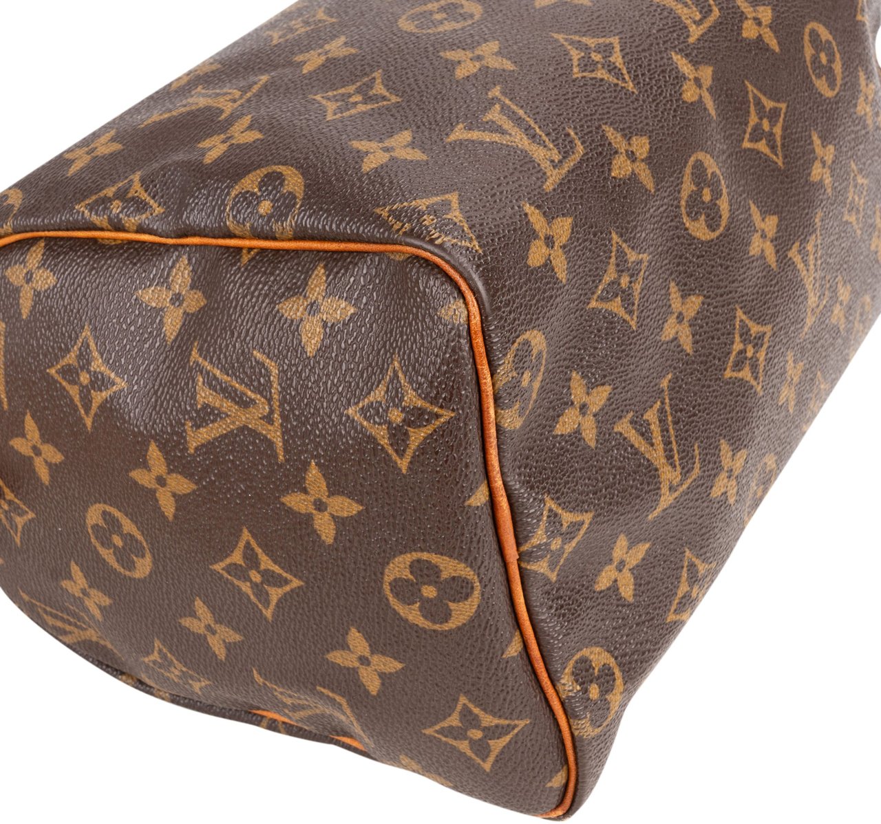 Louis Vuitton Louis Vuitton Canvas Monogram Speedy 25 Handbag Bruin