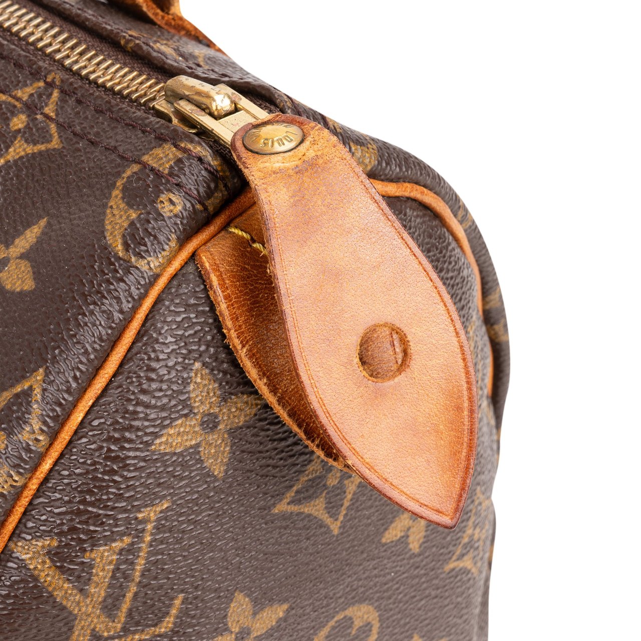 Louis Vuitton Louis Vuitton Canvas Monogram Speedy 25 Handbag Bruin