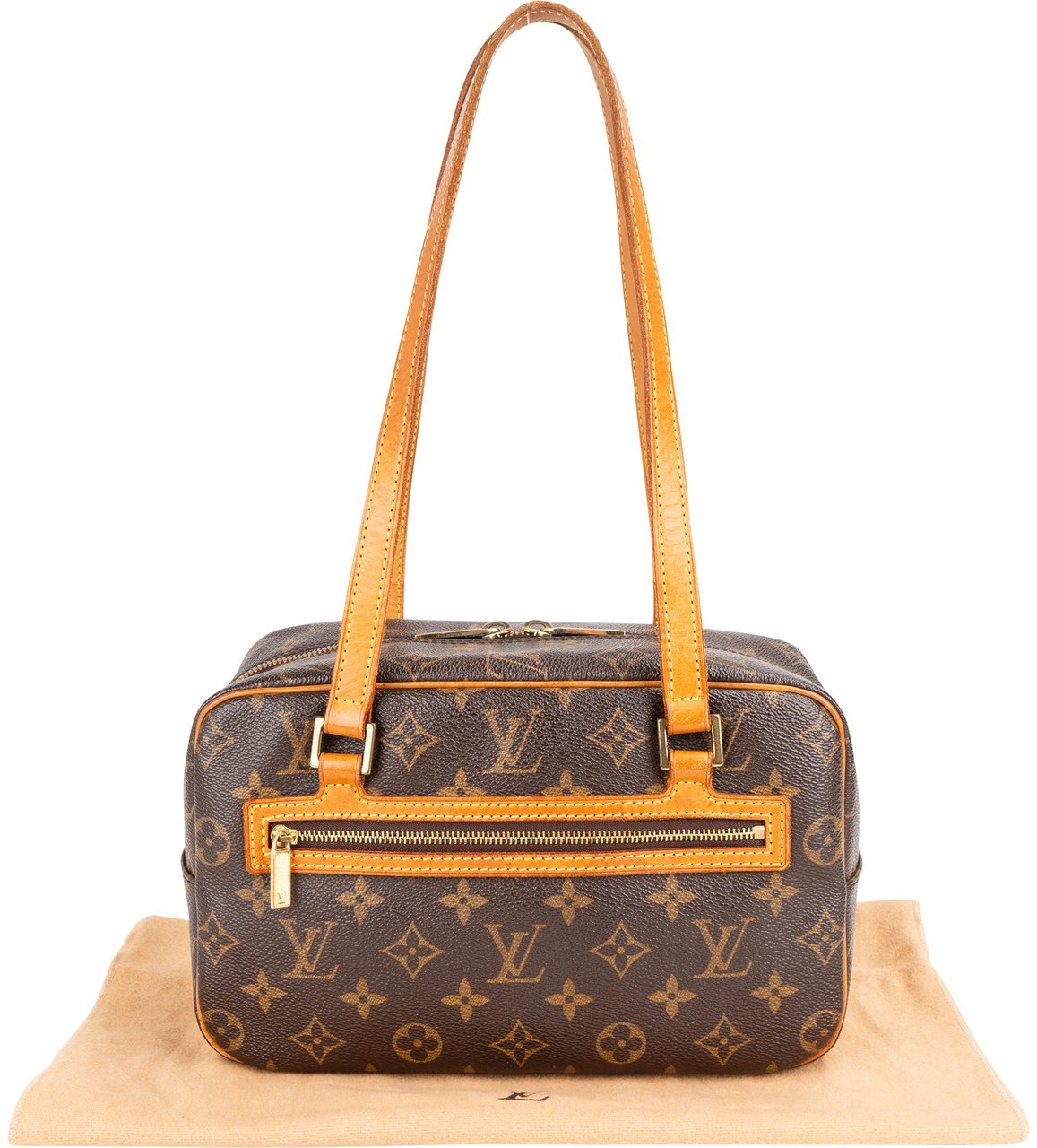 Louis Vuitton Louis Vuitton Canvas Monogram Cite MM Shoulder Bag Bruin