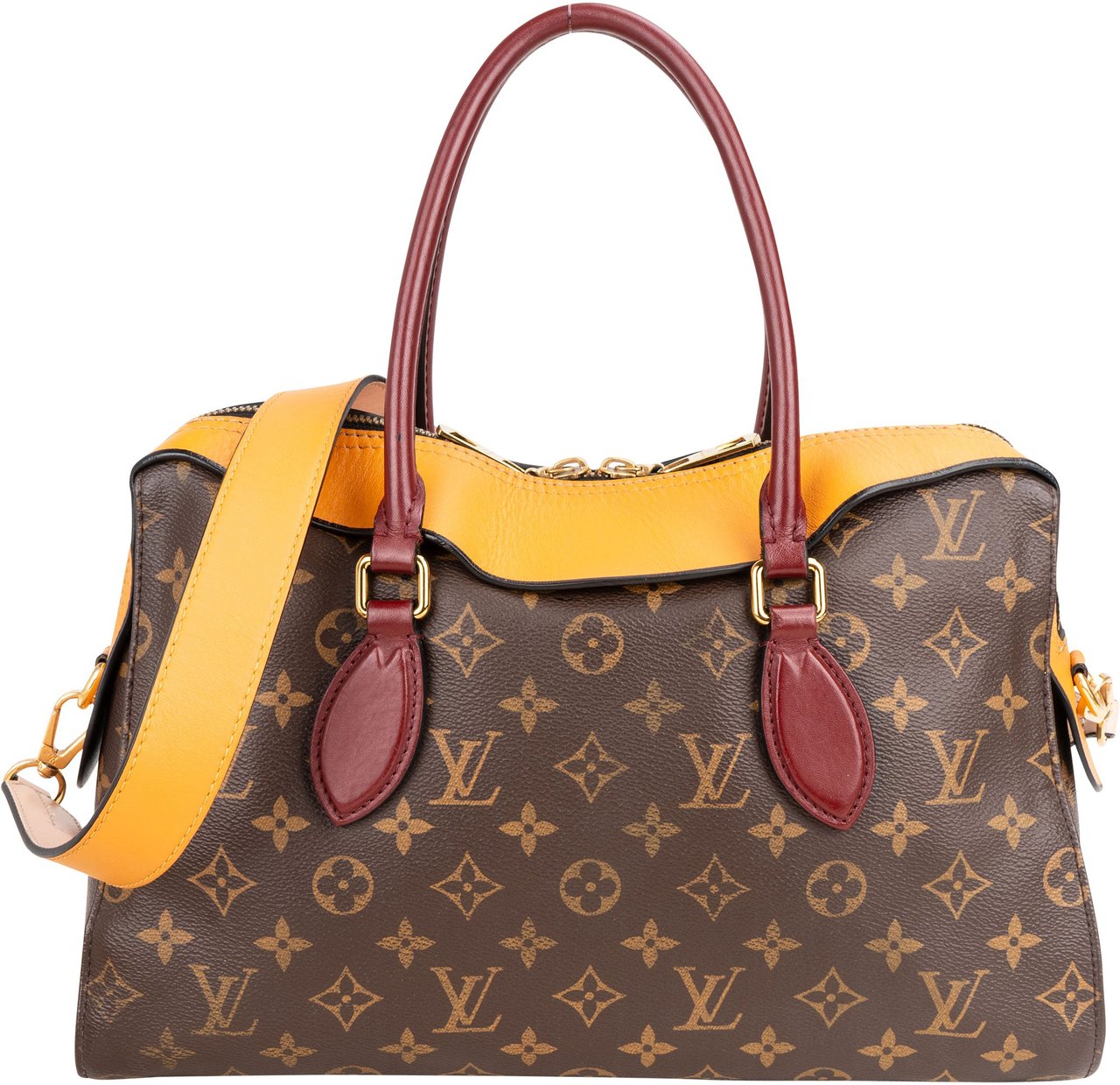 Louis Vuitton Louis Vuitton Canvas Monogram Saffron Tuileries Handbag Bruin