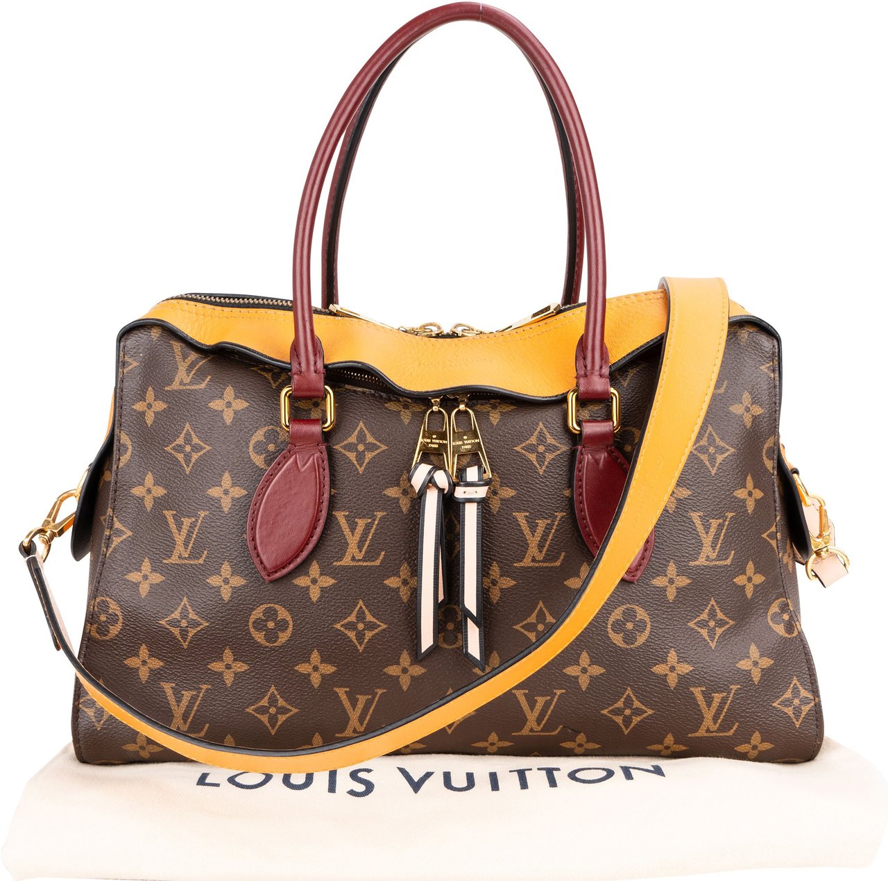 Louis Vuitton Louis Vuitton Canvas Monogram Saffron Tuileries Handbag Bruin
