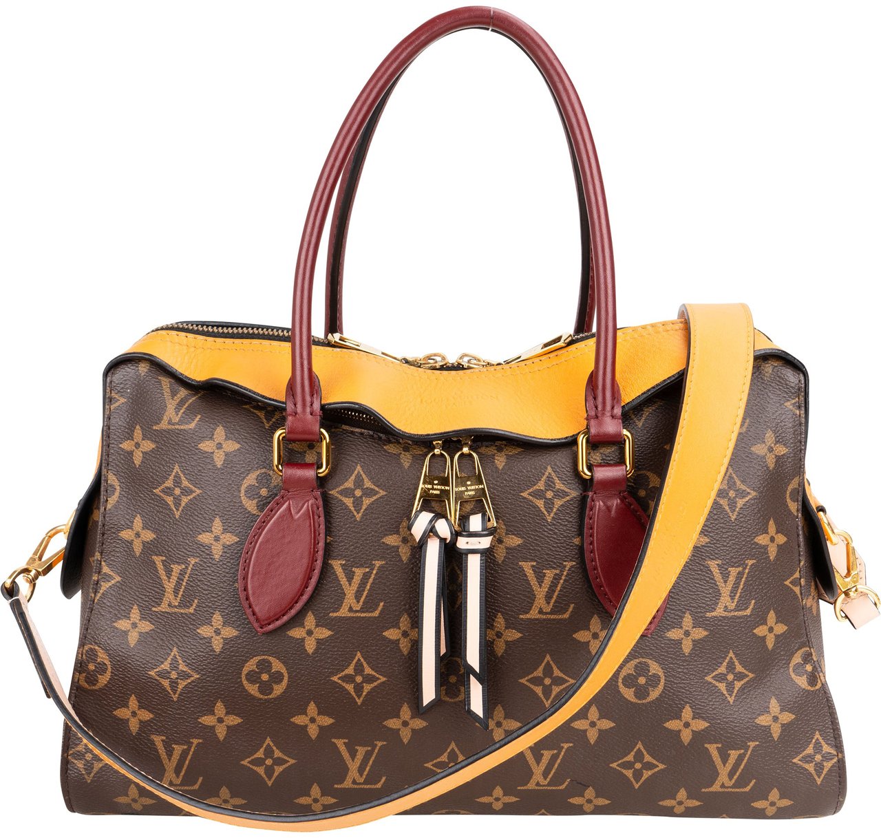 Louis Vuitton Louis Vuitton Canvas Monogram Saffron Tuileries Handbag Bruin