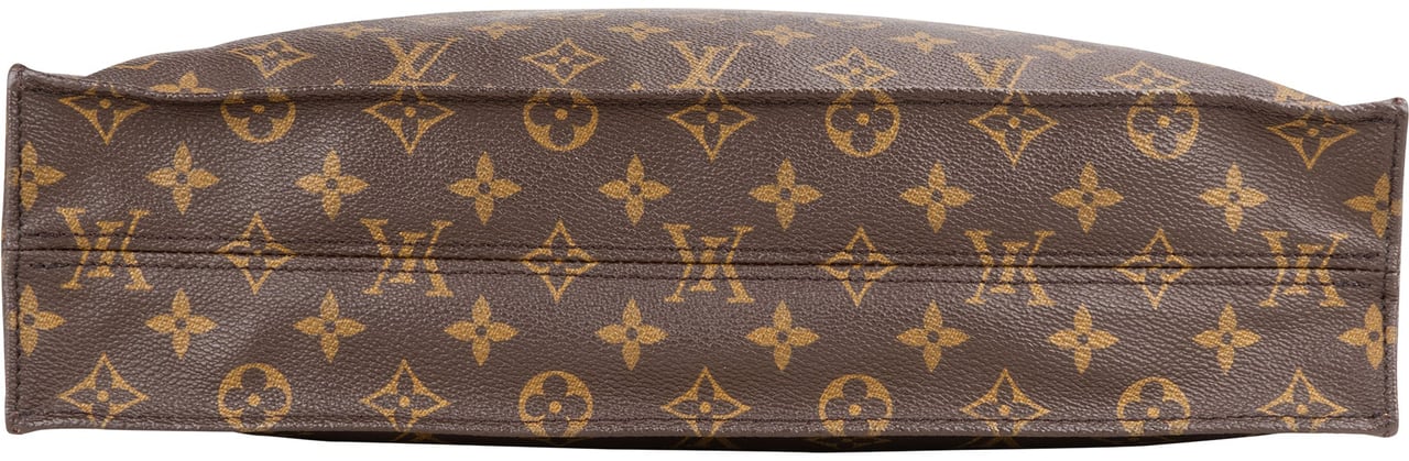 Louis Vuitton Louis Vuitton Canvas Monogram Sac Plat Handbag Bruin