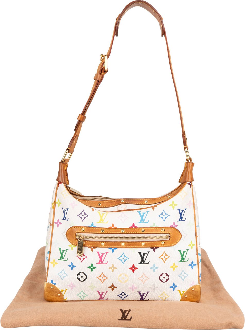 Louis Vuitton Murakami Multicolor Boulogne Crossbody Bag Wit