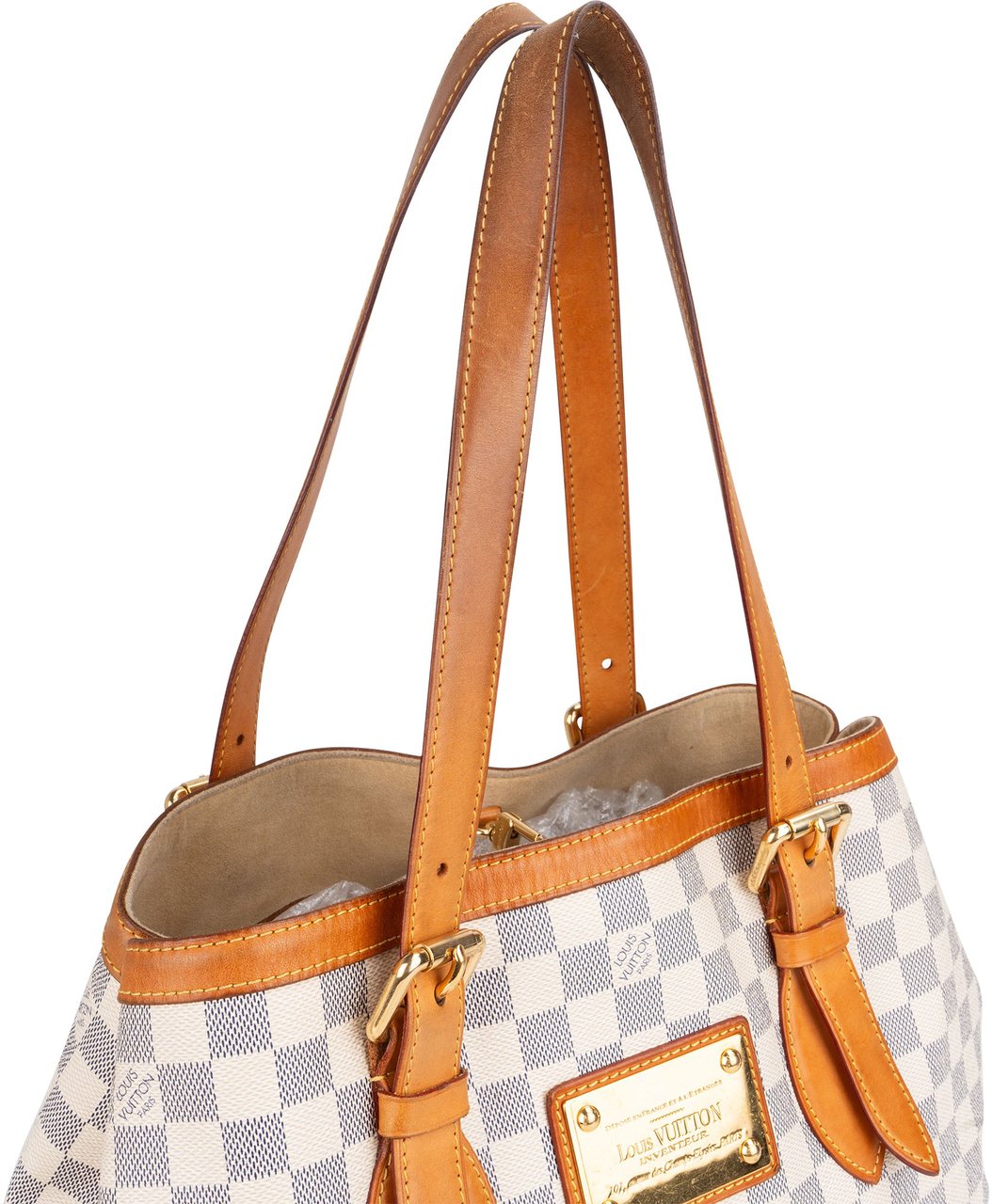 Louis Vuitton Louis vuitton Damier Azur Monogram Hampstead GM Handbag Wit