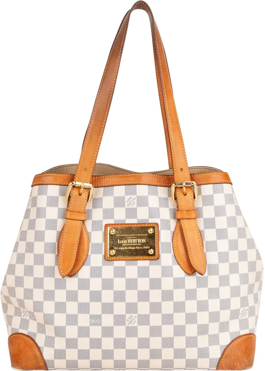 Louis Vuitton Louis vuitton Damier Azur Monogram Hampstead GM Handbag Wit
