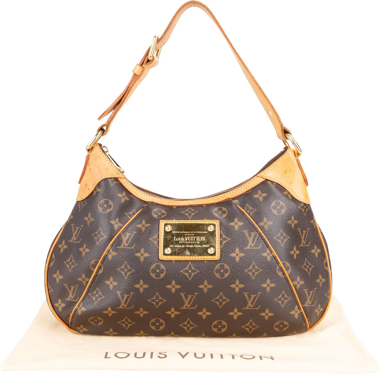 Louis Vuitton Louis Vuitton Canvas Monogram Thames GM Shoulder Bag Bruin