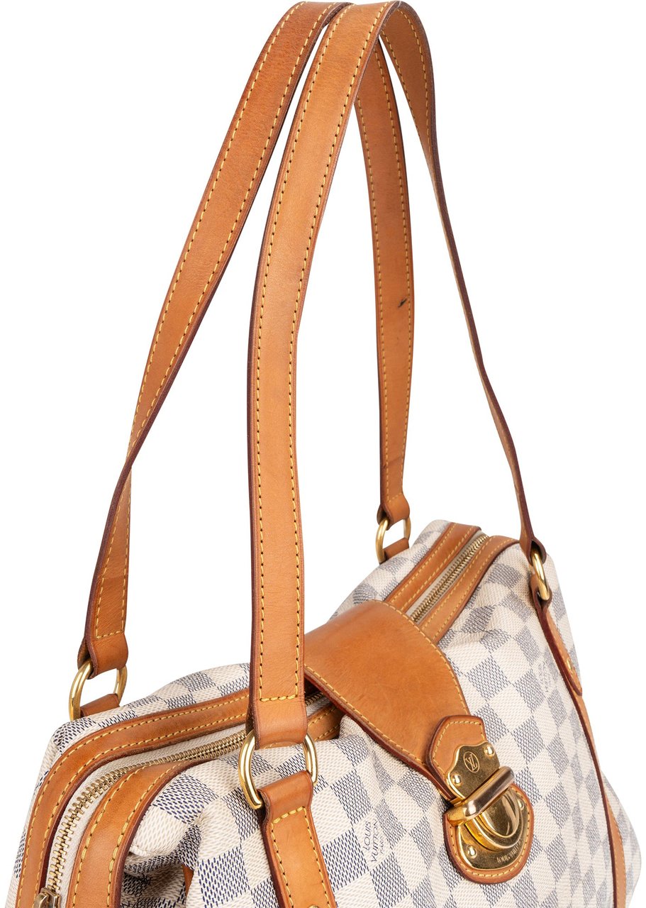 Louis Vuitton Louis Vuitton Damier Azur Monogram Stresa PM Shoulder Bag Wit