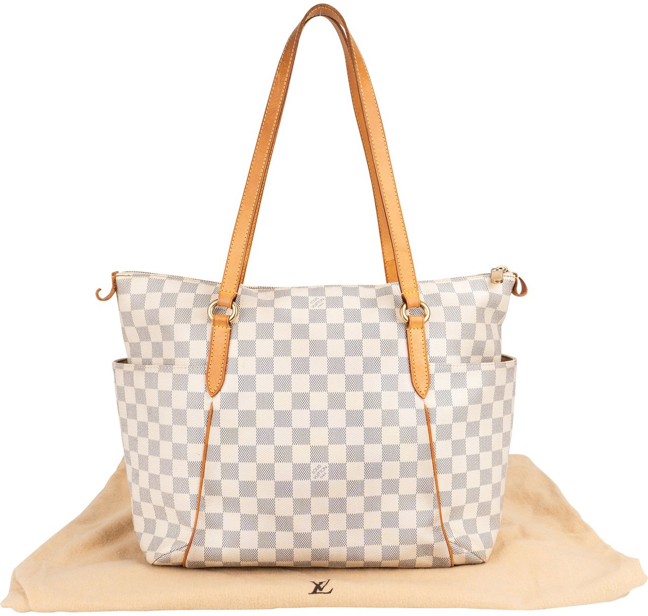 Louis Vuitton Louis Vuitton Damier Azur Monogram Totally GM Shoulder Bag Wit