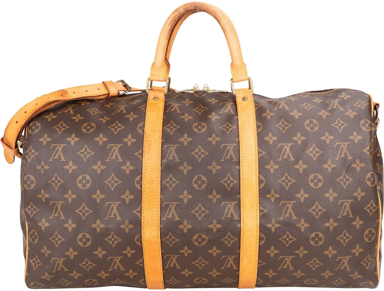 Louis Vuitton Louis Vuitton Canvas Monogram Keepall 50 Bandouliere Bruin