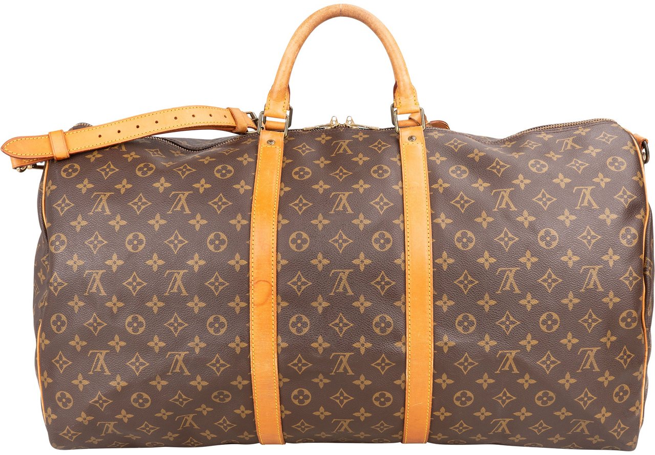 Louis Vuitton Louis Vuitton Canvas Monogram Keepall 60 Bandouliere Bruin