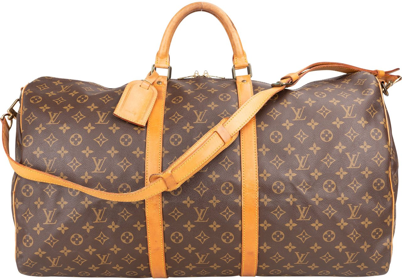 Louis Vuitton Louis Vuitton Canvas Monogram Keepall 60 Bandouliere Bruin