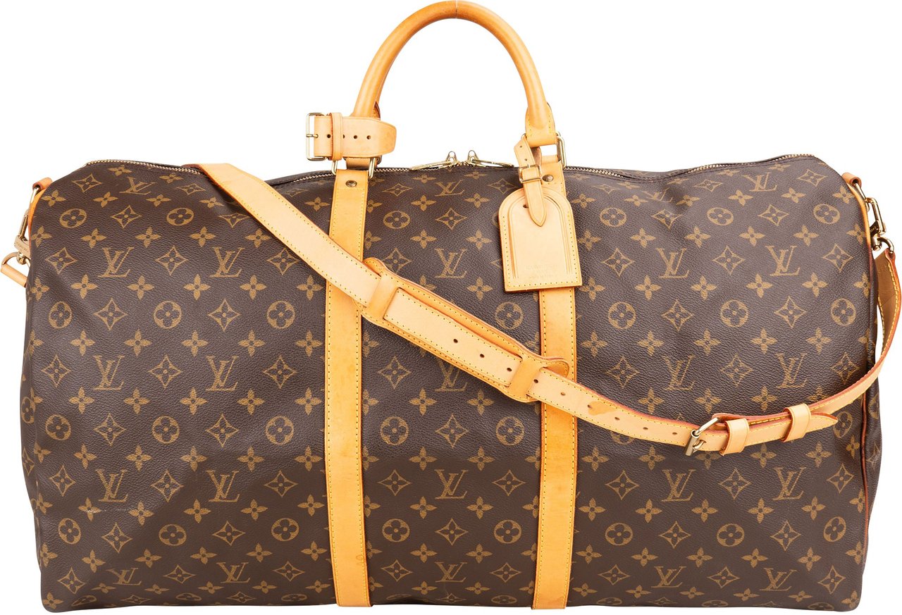 Louis Vuitton Louis Vuitton Canvas Monogram Keepall 60 Bandouliere Bruin