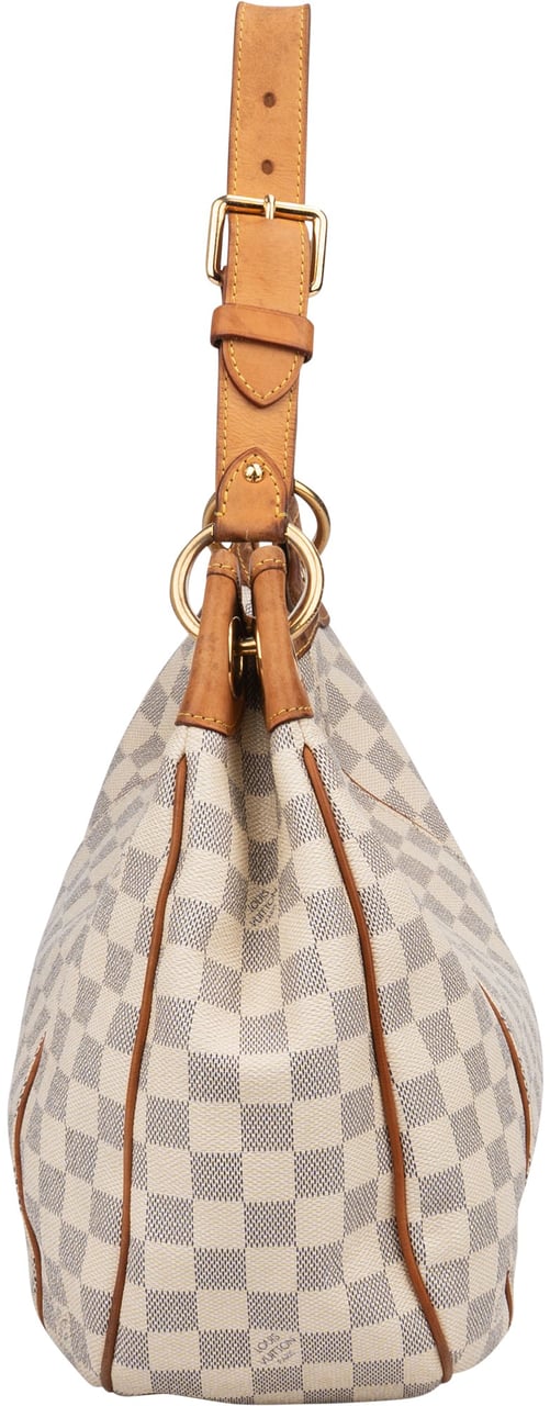 Louis Vuitton Louis Vuitton Damier Azur Monogram Galliera PM Handbag Wit