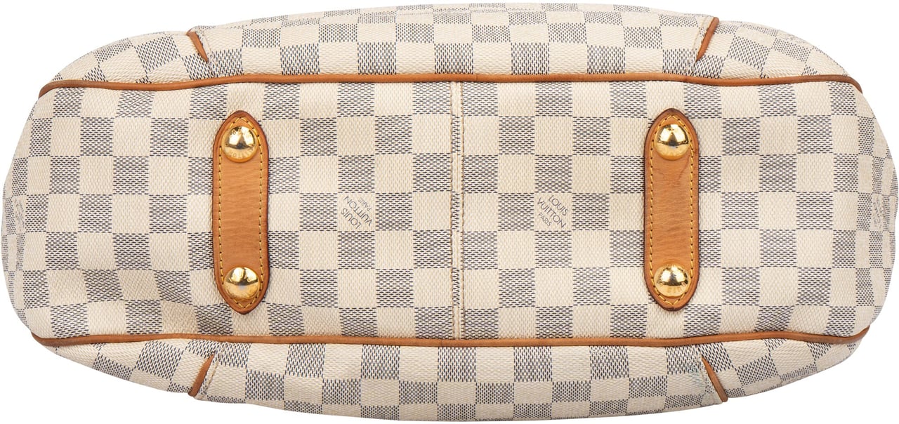 Louis Vuitton Louis Vuitton Damier Azur Monogram Galliera PM Handbag Wit