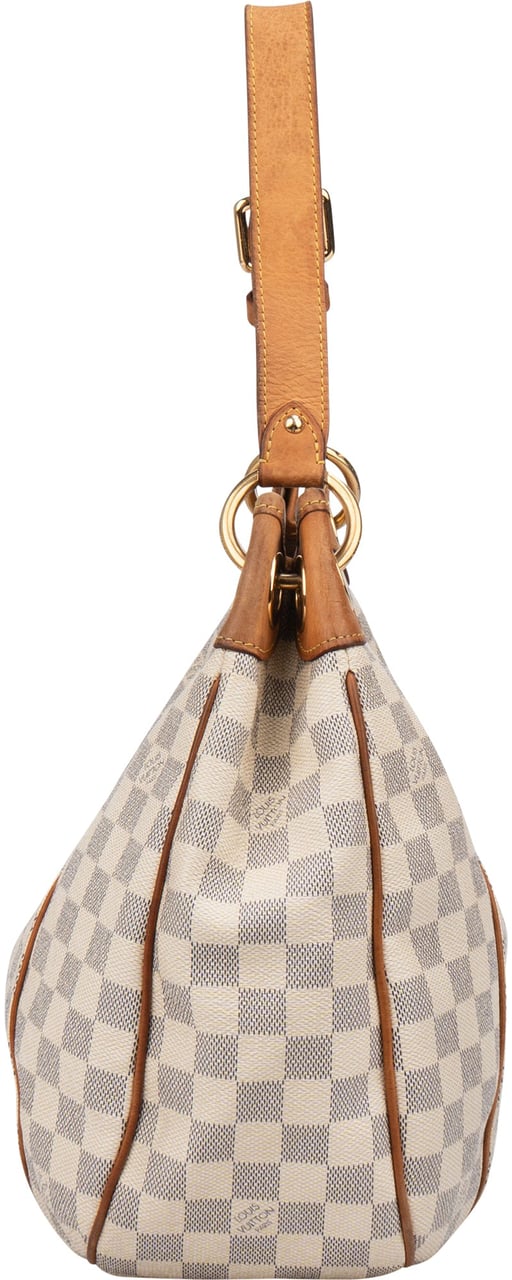 Louis Vuitton Louis Vuitton Damier Azur Monogram Galliera PM Handbag Wit