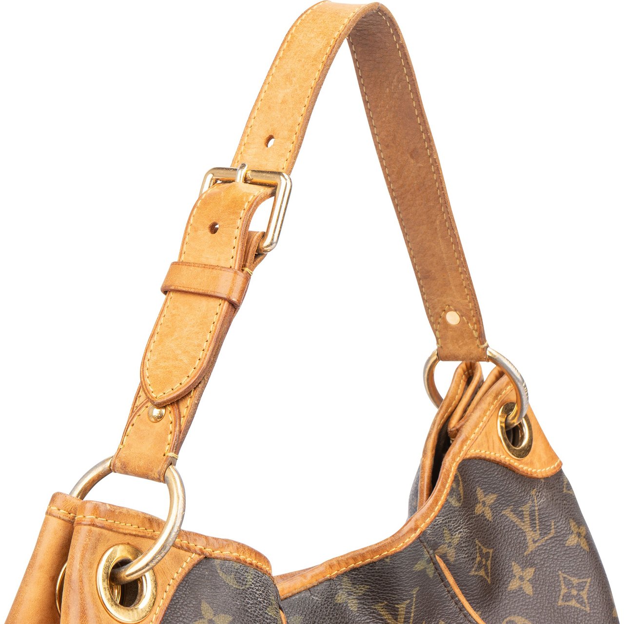 Louis Vuitton Louis Vuitton Canvas Monogram Galliera PM Handbag Bruin