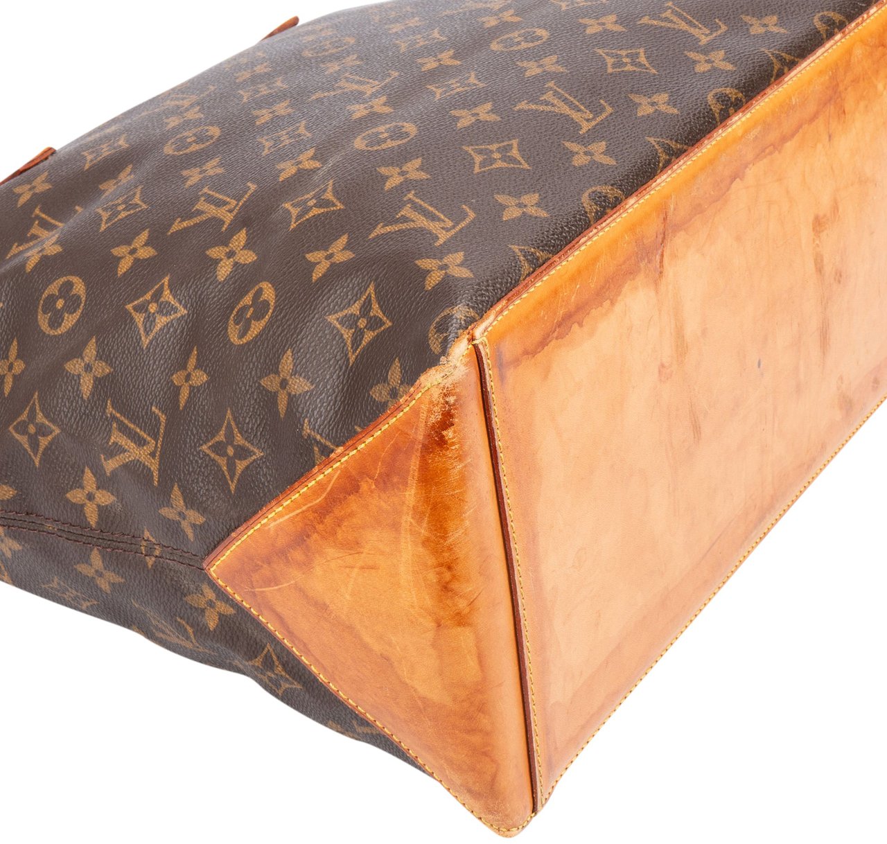Louis Vuitton Louis Vuitton Canvas Monogram Cabas Mezzo Shoulder Bag Bruin