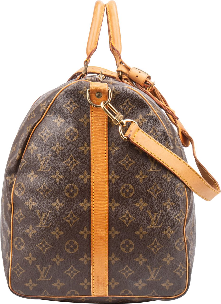 Louis Vuitton Louis Vuitton Canvas Monogram Keepall 60 Bandouliere Bruin