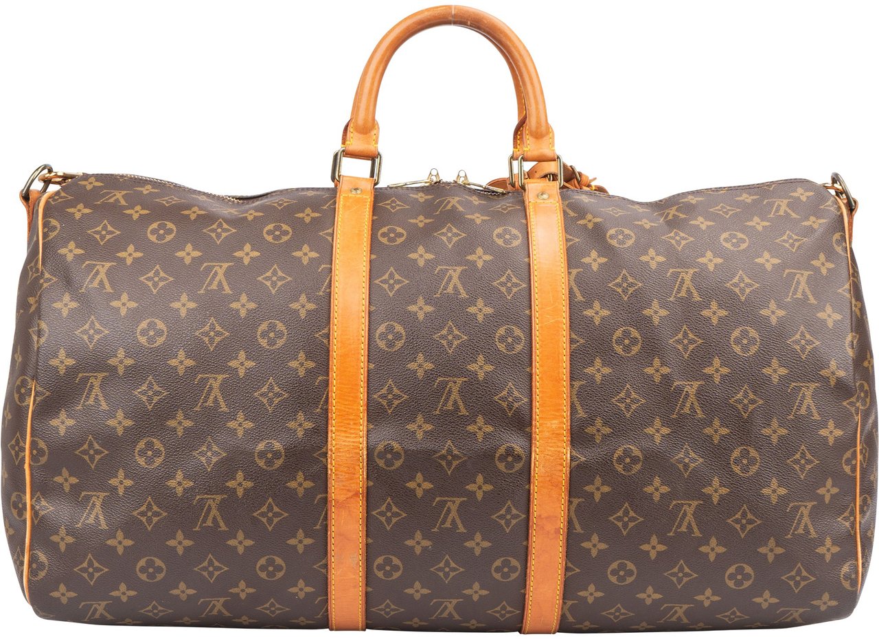 Louis Vuitton Louis Vuitton Canvas Monogram Keepall 55 Bandouliere Bruin