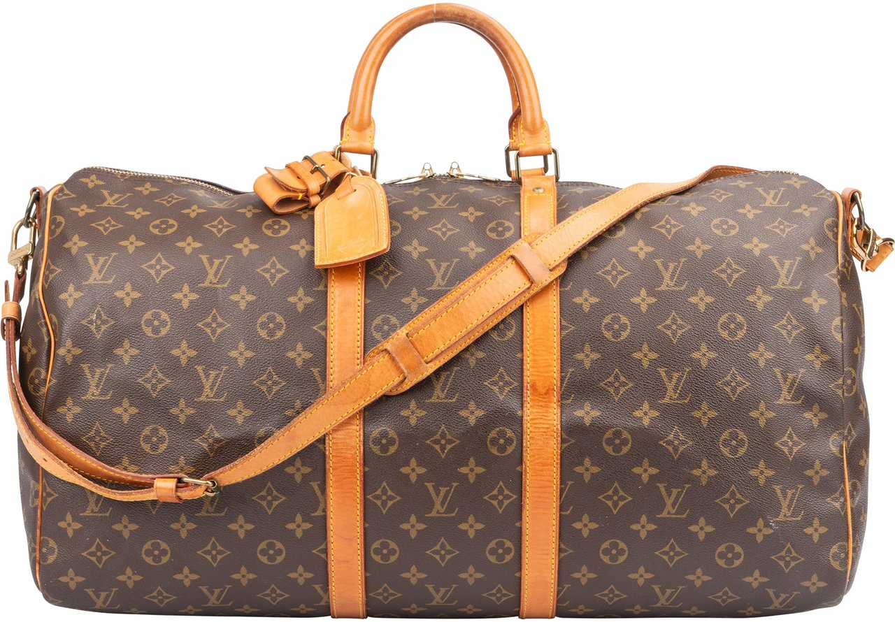 Louis Vuitton Louis Vuitton Canvas Monogram Keepall 55 Bandouliere Bruin