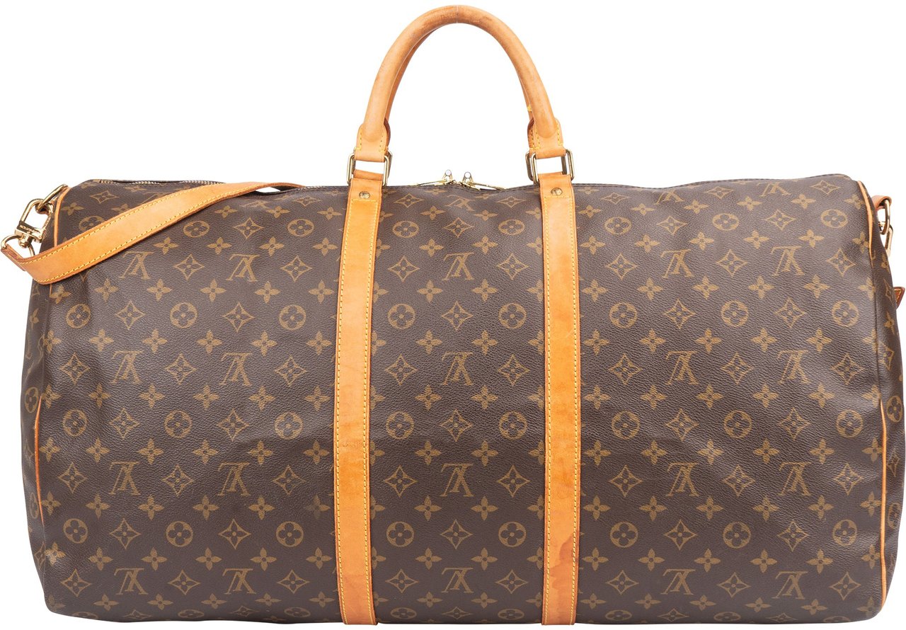 Louis Vuitton Louis Vuitton Canvas Monogram Keepall 60 Bandouliere Bruin