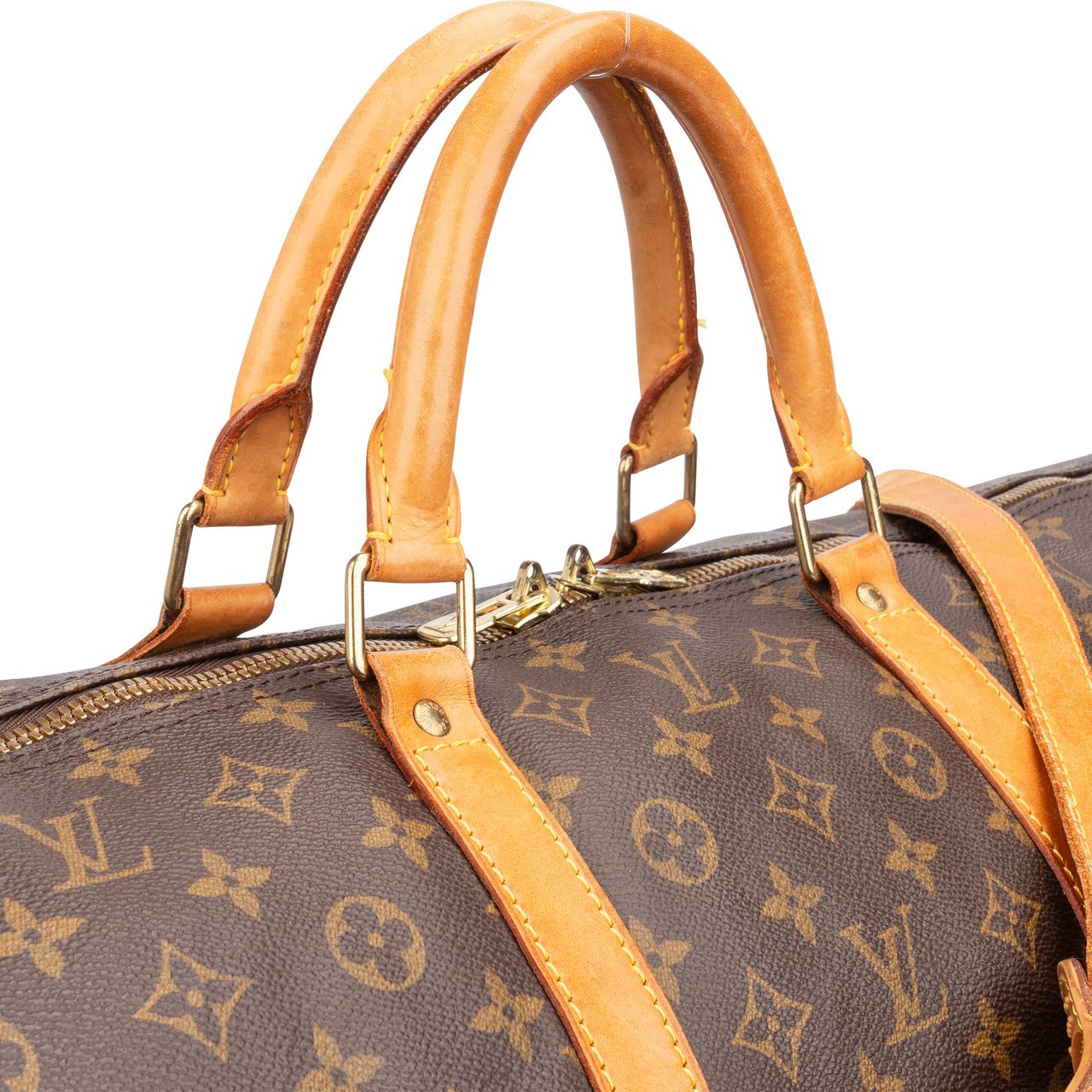 Louis Vuitton Louis Vuitton Canvas Monogram Keepall 60 Bandouliere Bruin