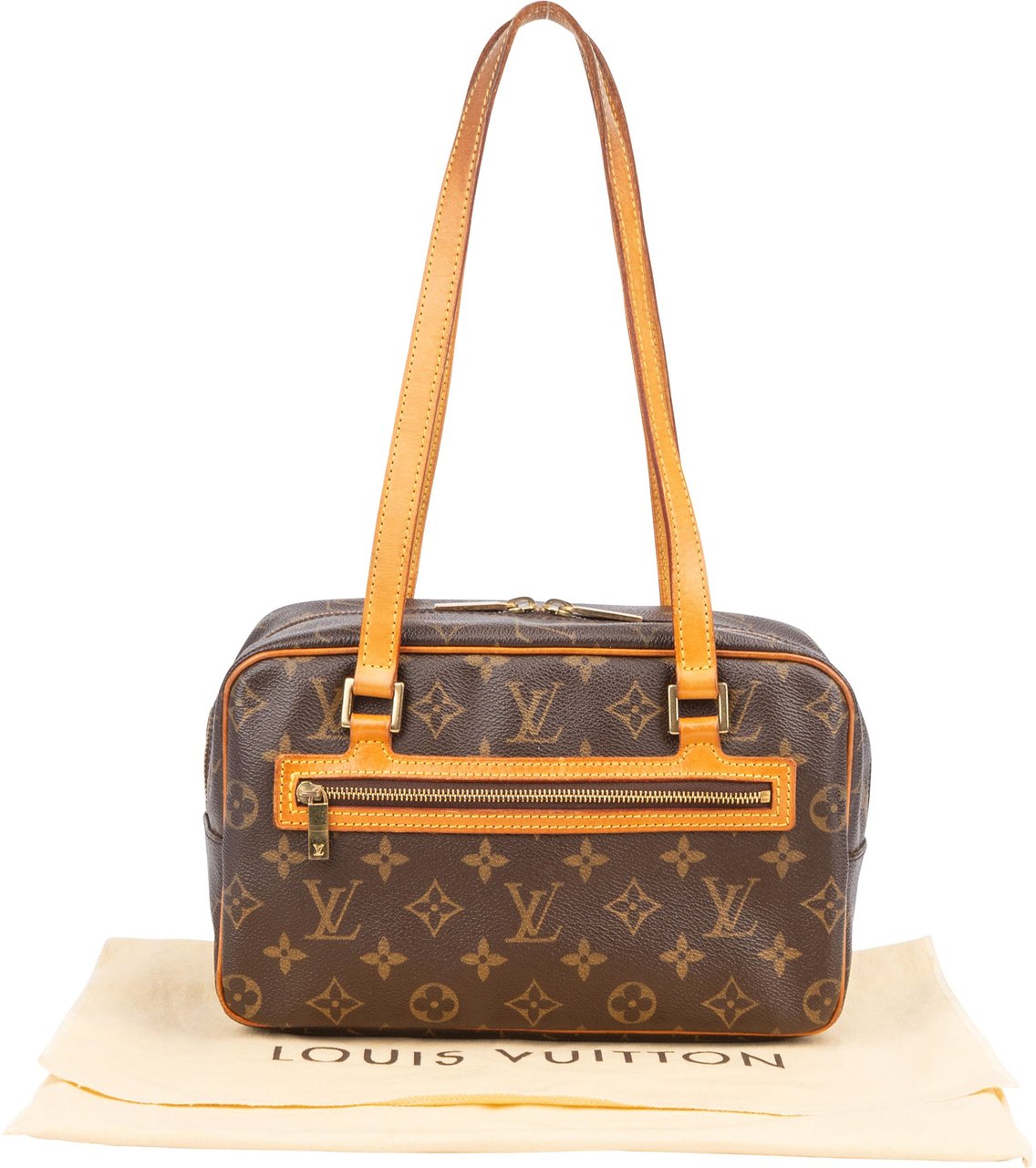 Louis Vuitton Louis Vuitton Canvas Monogram Cite MM Shoulder Bag Bruin