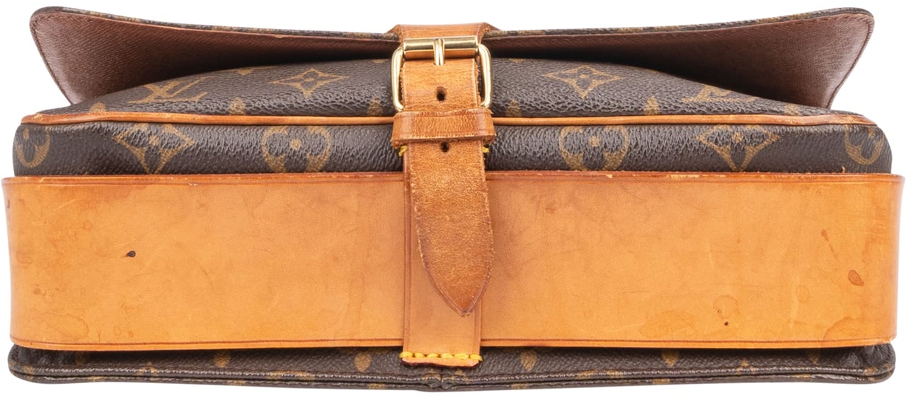 Louis Vuitton Louis Vuitton Canvas Monogam Cartouchiere GM Crossbody Bag Bruin