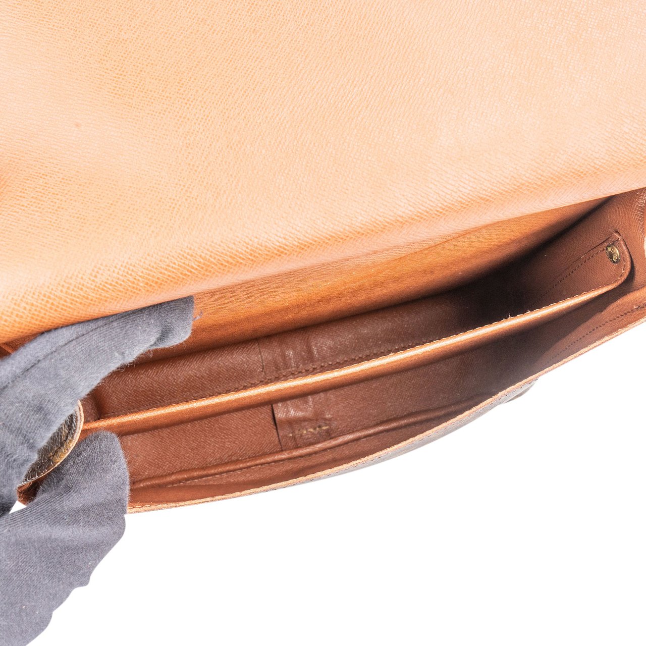 Louis Vuitton Louis Vuitton Canvas Monogam Cartouchiere GM Crossbody Bag Bruin