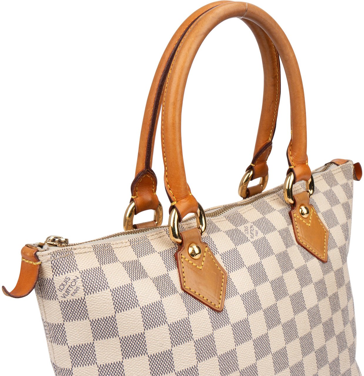 Louis Vuitton Louis Vuitton Damier Azur Monogram Saleya PM Handbag Wit