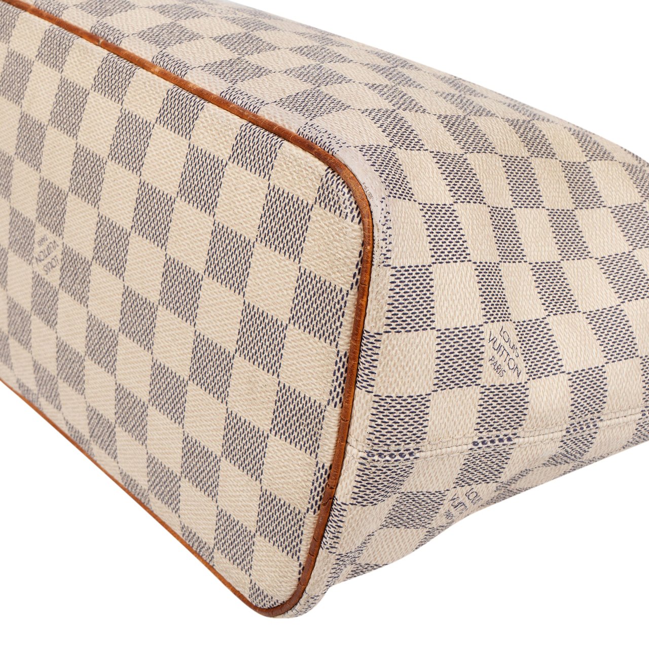 Louis Vuitton Louis Vuitton Damier Azur Monogram Saleya PM Handbag Wit