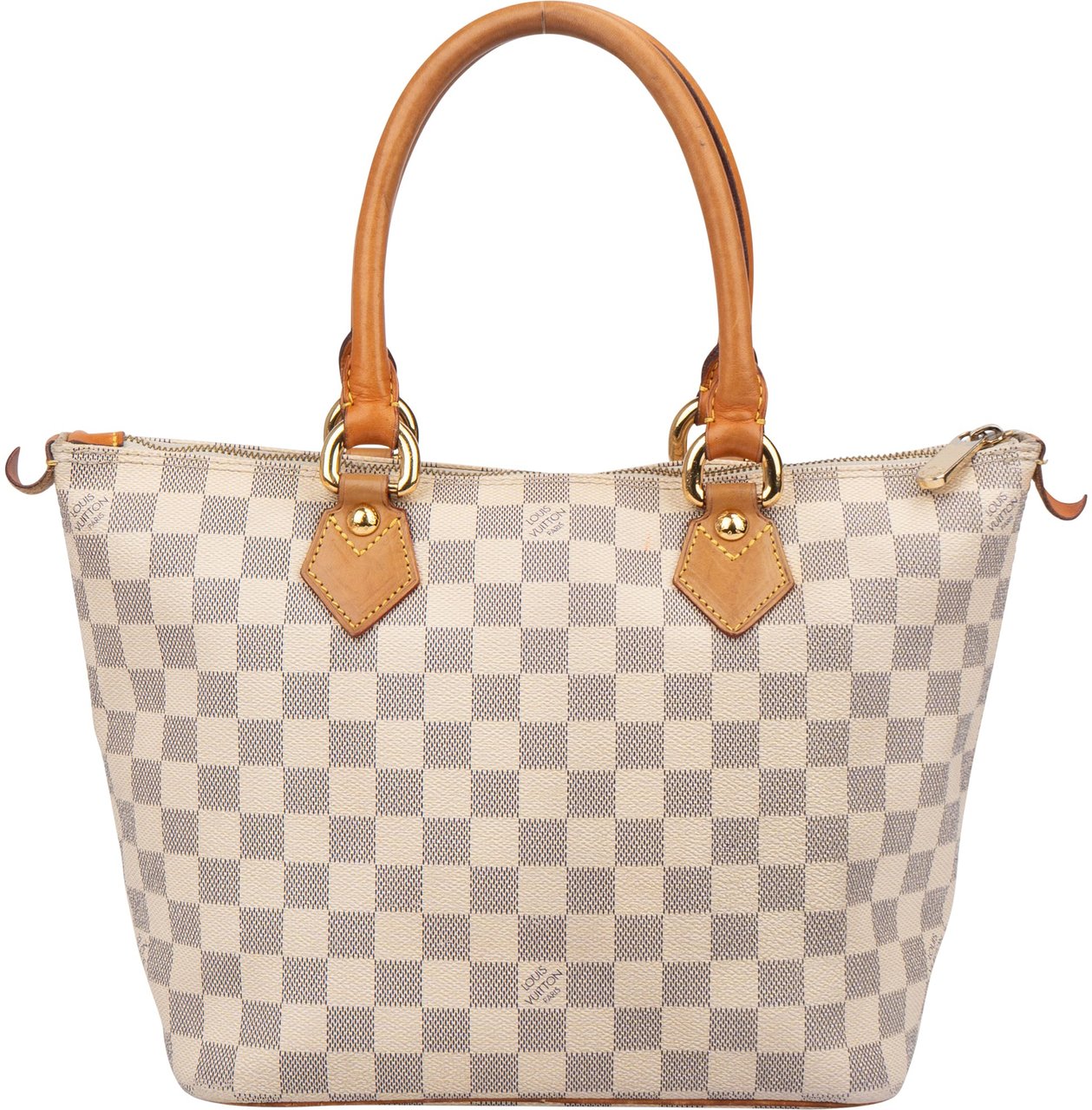 Louis Vuitton Louis Vuitton Damier Azur Monogram Saleya PM Handbag Wit