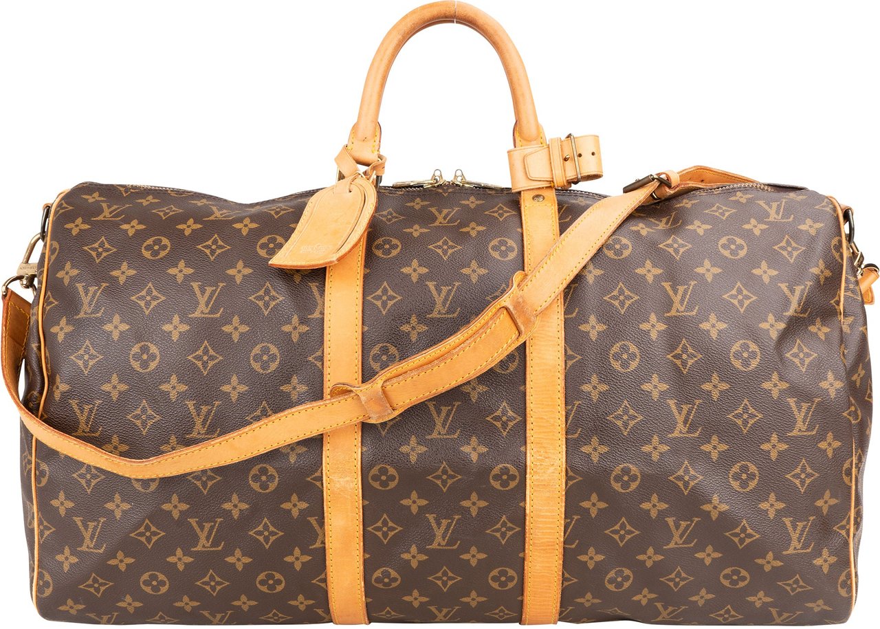 Louis Vuitton Louis Vuitton Canvas Monogram Keepall 55 Bandouliere Bruin