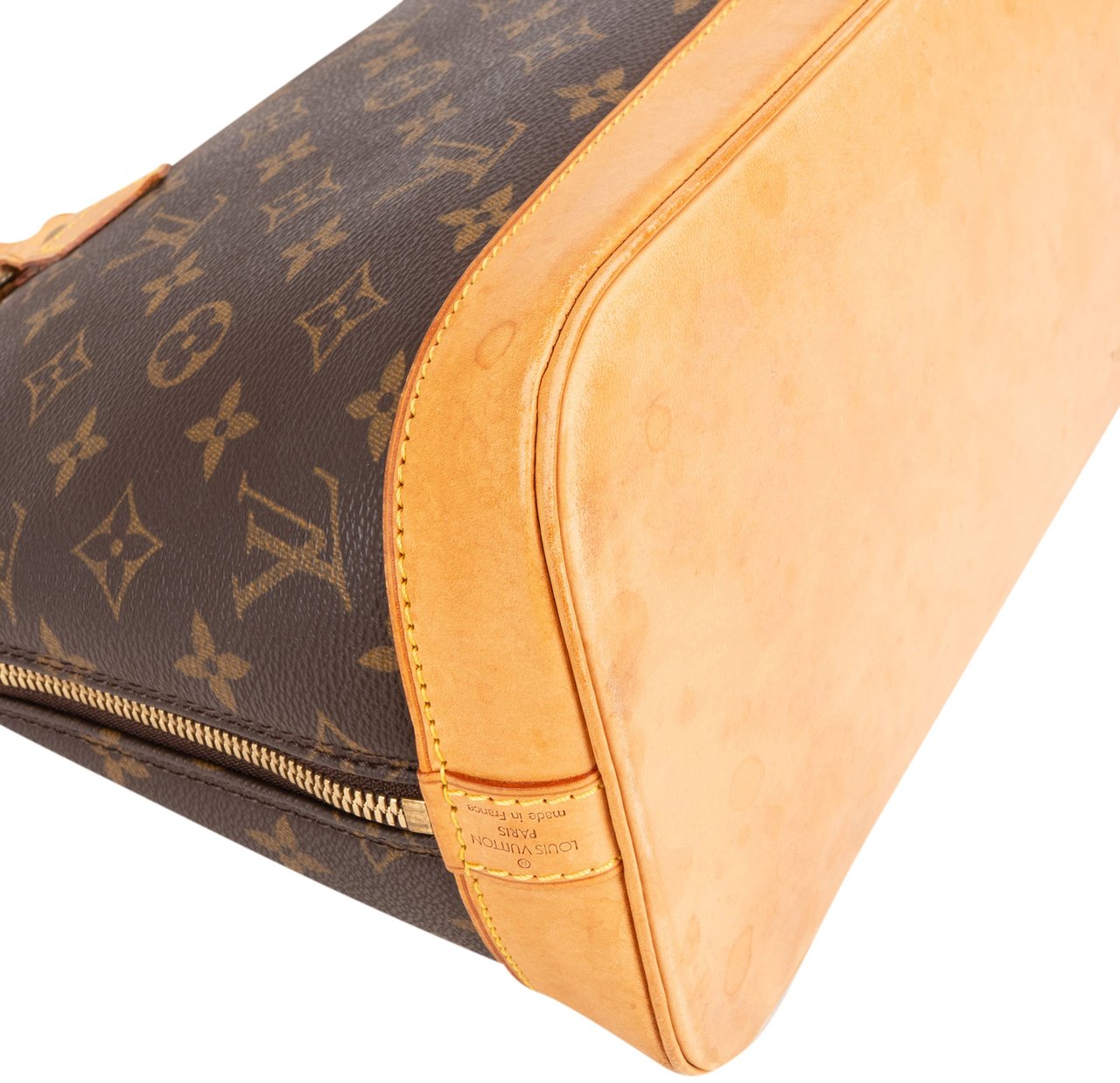 Louis Vuitton Louis Vuitton Canvas Monogram Alma PM Handbag Bruin