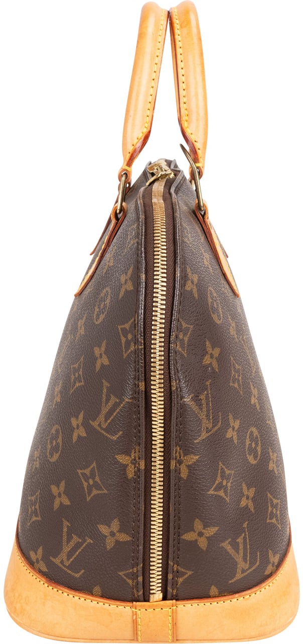 Louis Vuitton Louis Vuitton Canvas Monogram Alma PM Handbag Bruin