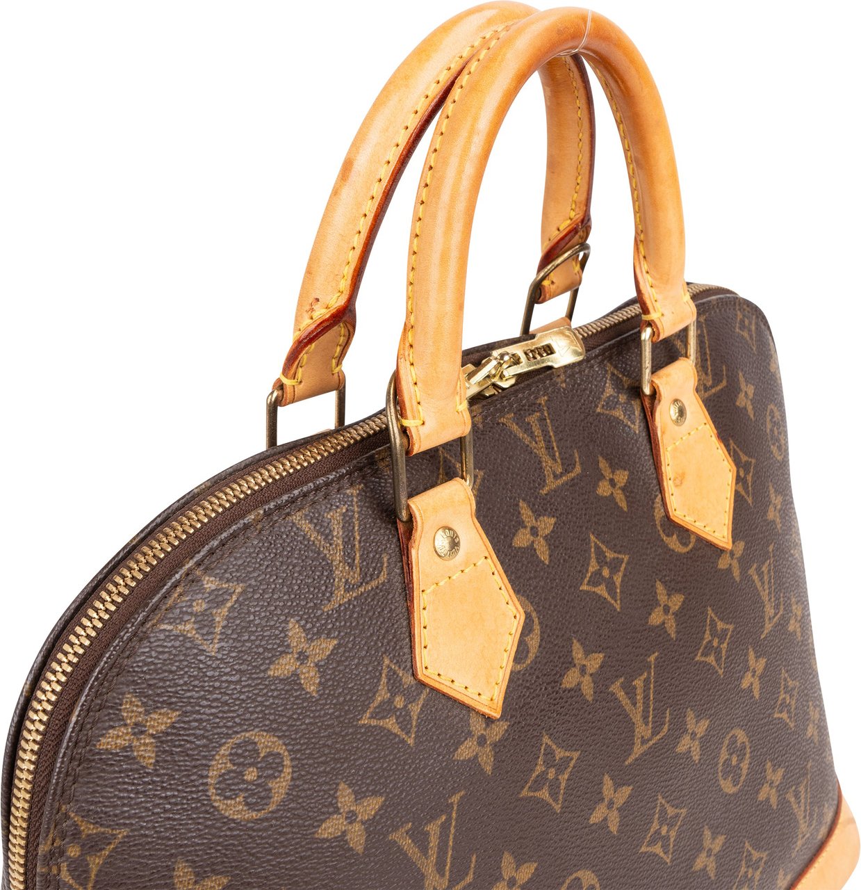 Louis Vuitton Louis Vuitton Canvas Monogram Alma PM Handbag Bruin