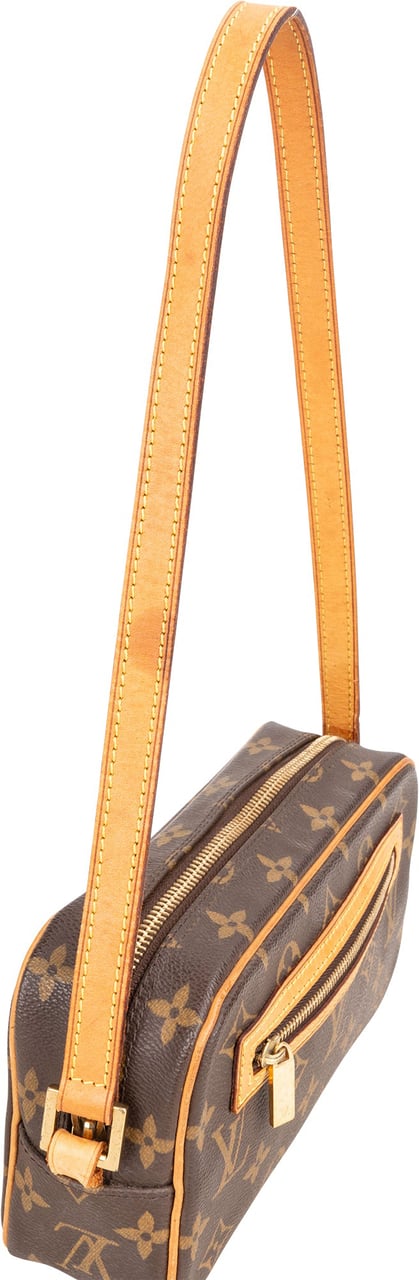 Louis Vuitton Canvas Monogram Pochette Cite Shoulder Bag Bruin