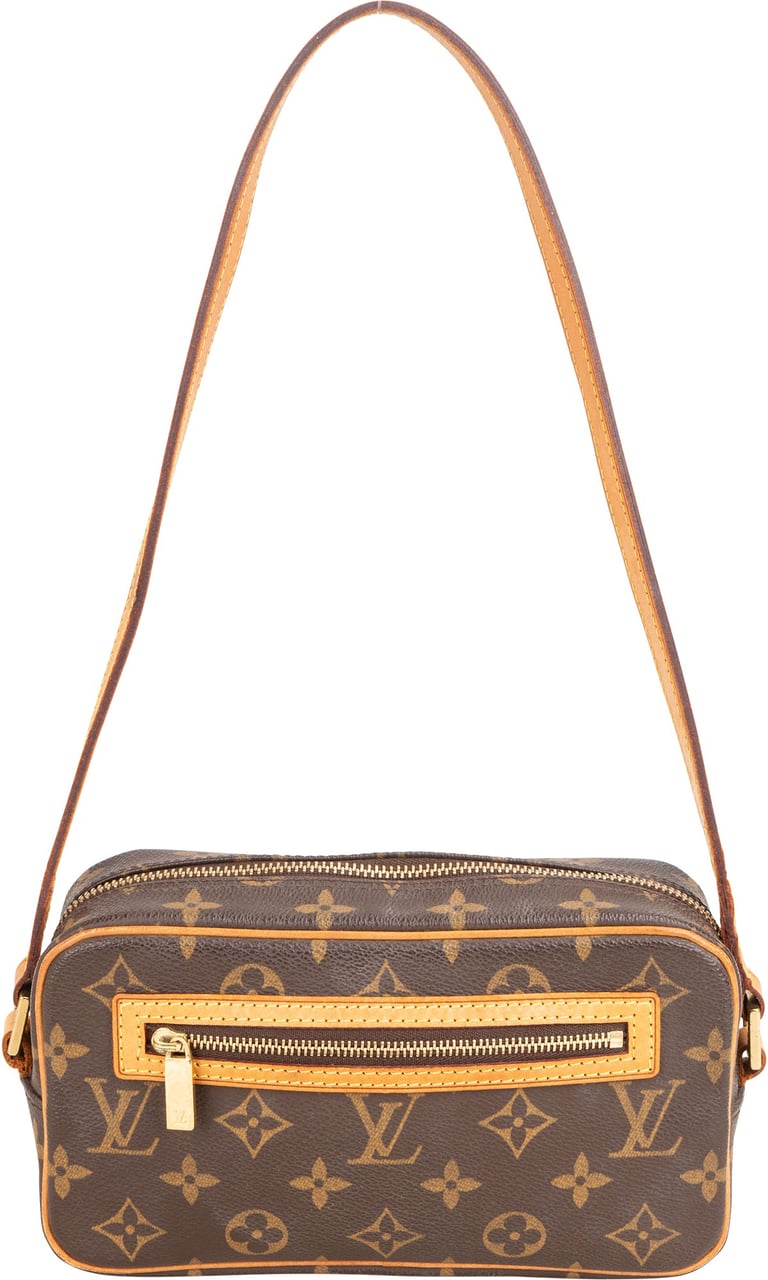 Louis Vuitton Canvas Monogram Pochette Cite Shoulder Bag Bruin