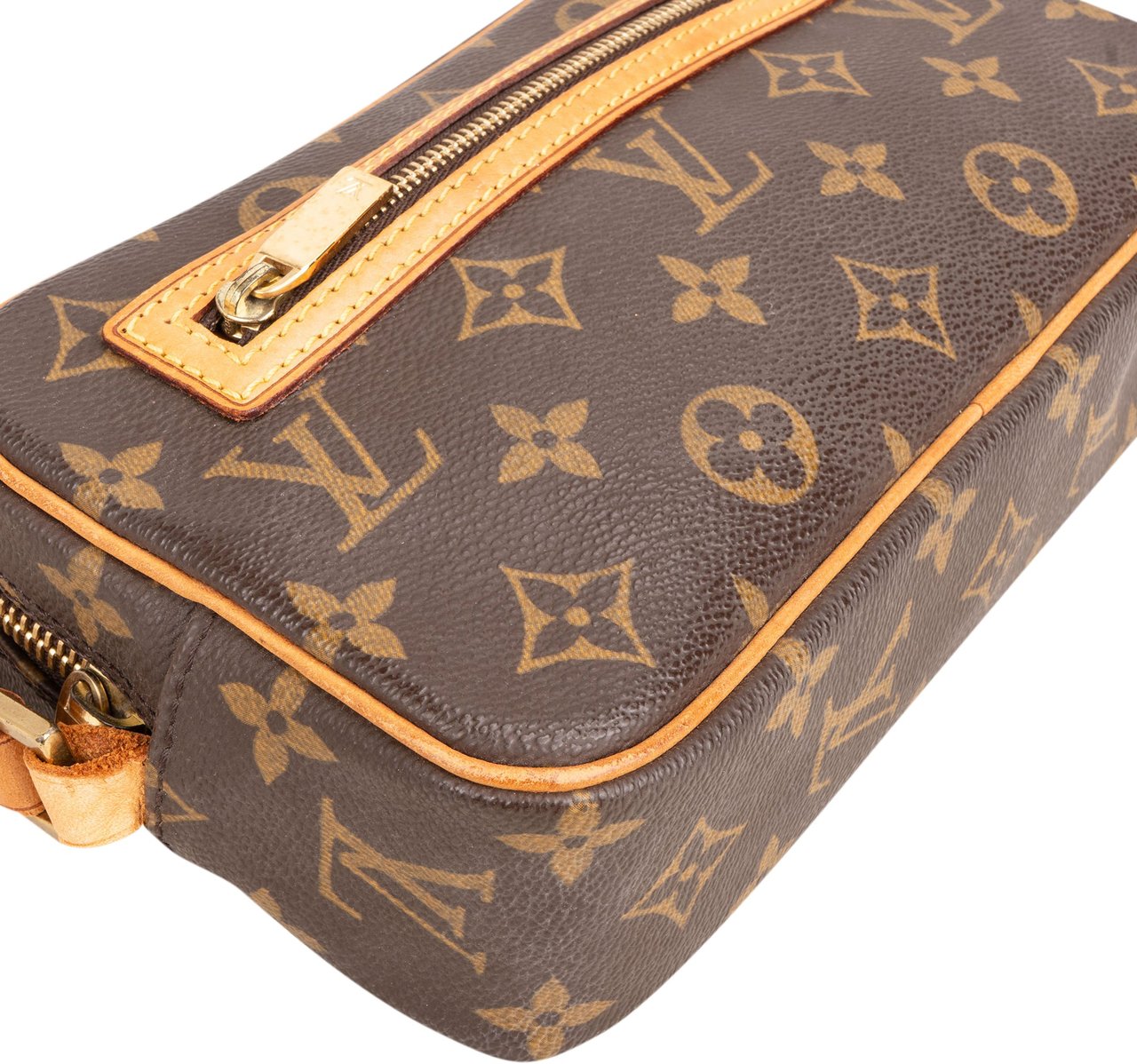Louis Vuitton Canvas Monogram Pochette Cite Shoulder Bag Bruin