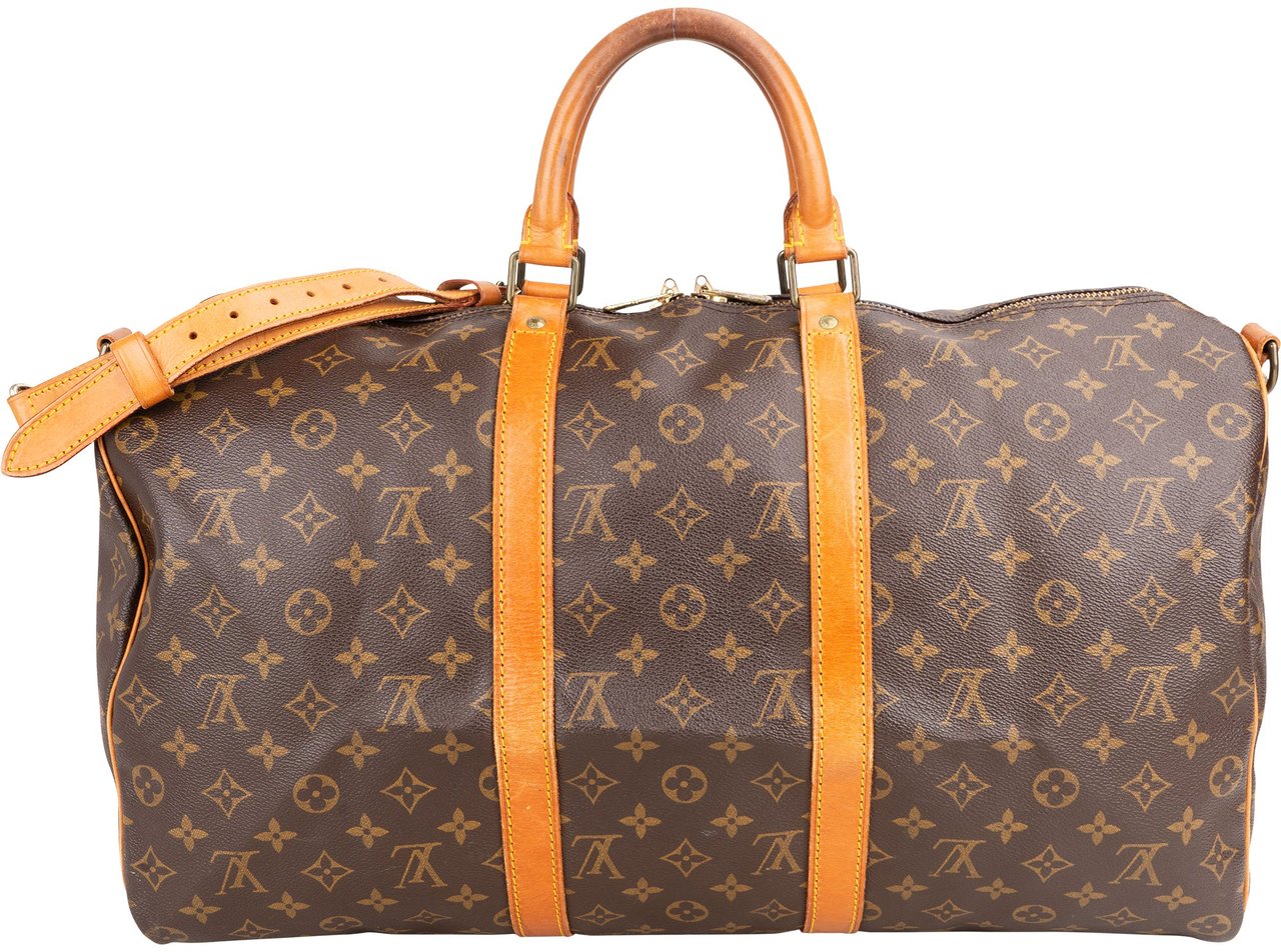 Louis Vuitton Louis Vuitton Canvas Monogram Keepall 50 Bandouliere Bruin