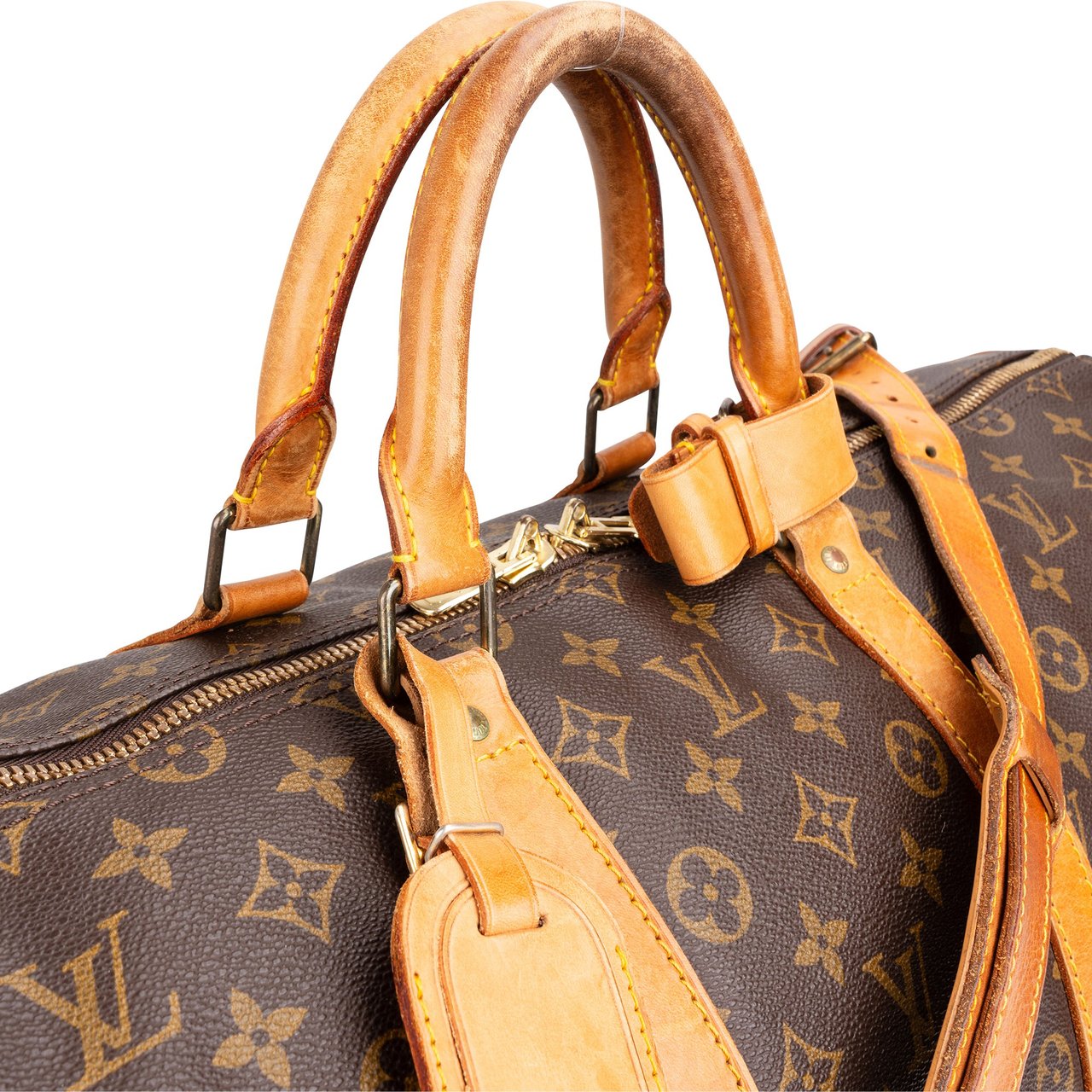 Louis Vuitton Louis Vuitton Canvas Monogram Keepall 55 Bandouliere Bruin