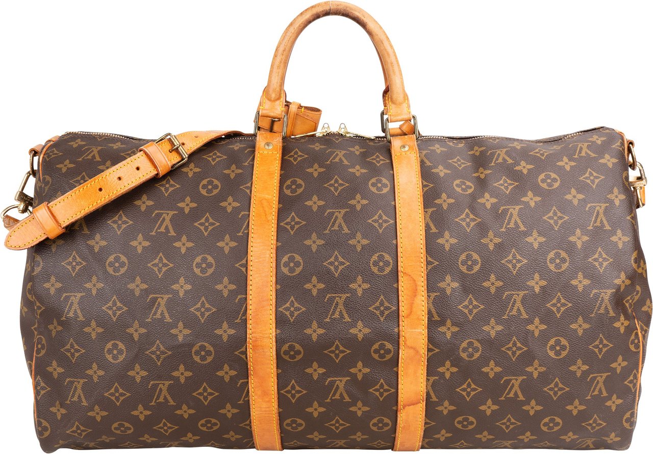 Louis Vuitton Louis Vuitton Canvas Monogram Keepall 55 Bandouliere Bruin