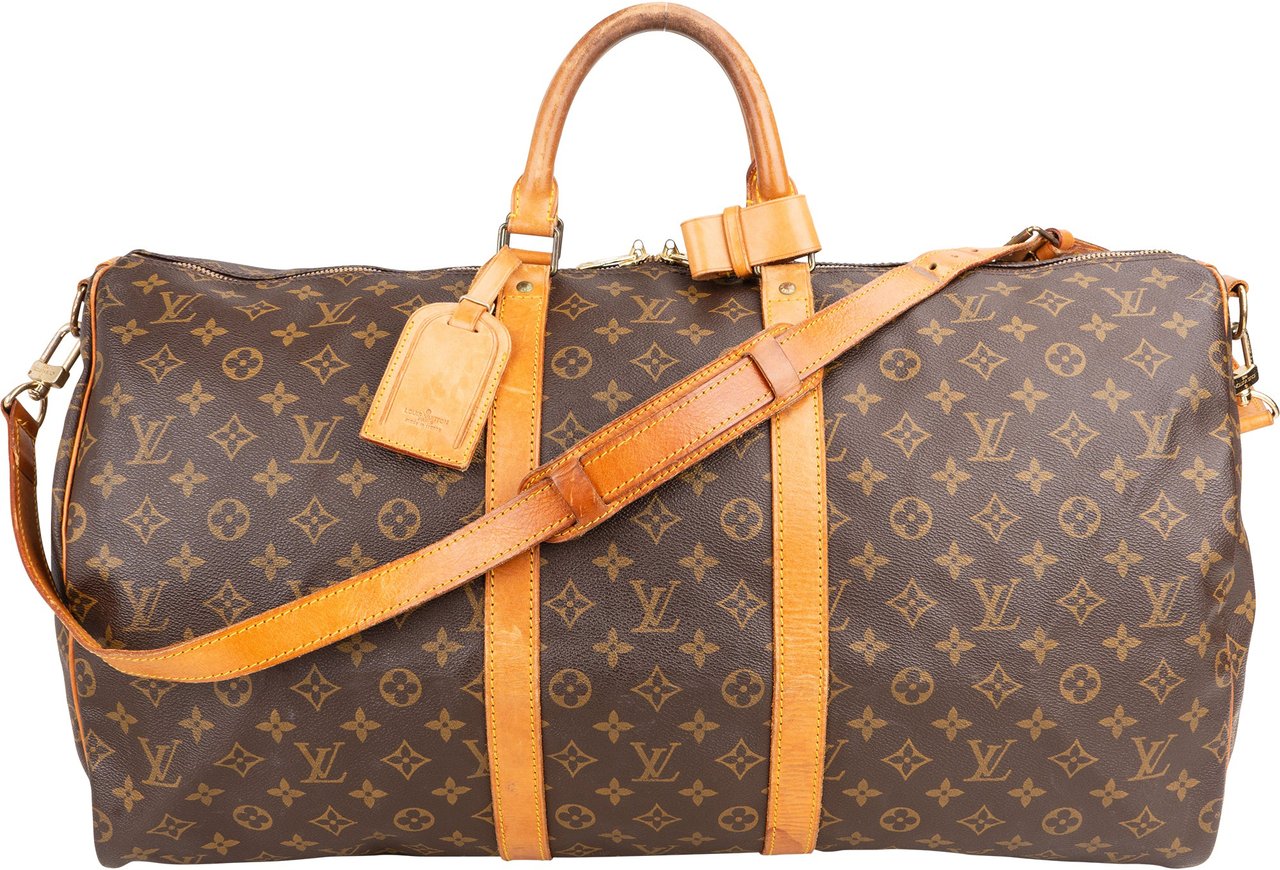 Louis Vuitton Louis Vuitton Canvas Monogram Keepall 55 Bandouliere Bruin