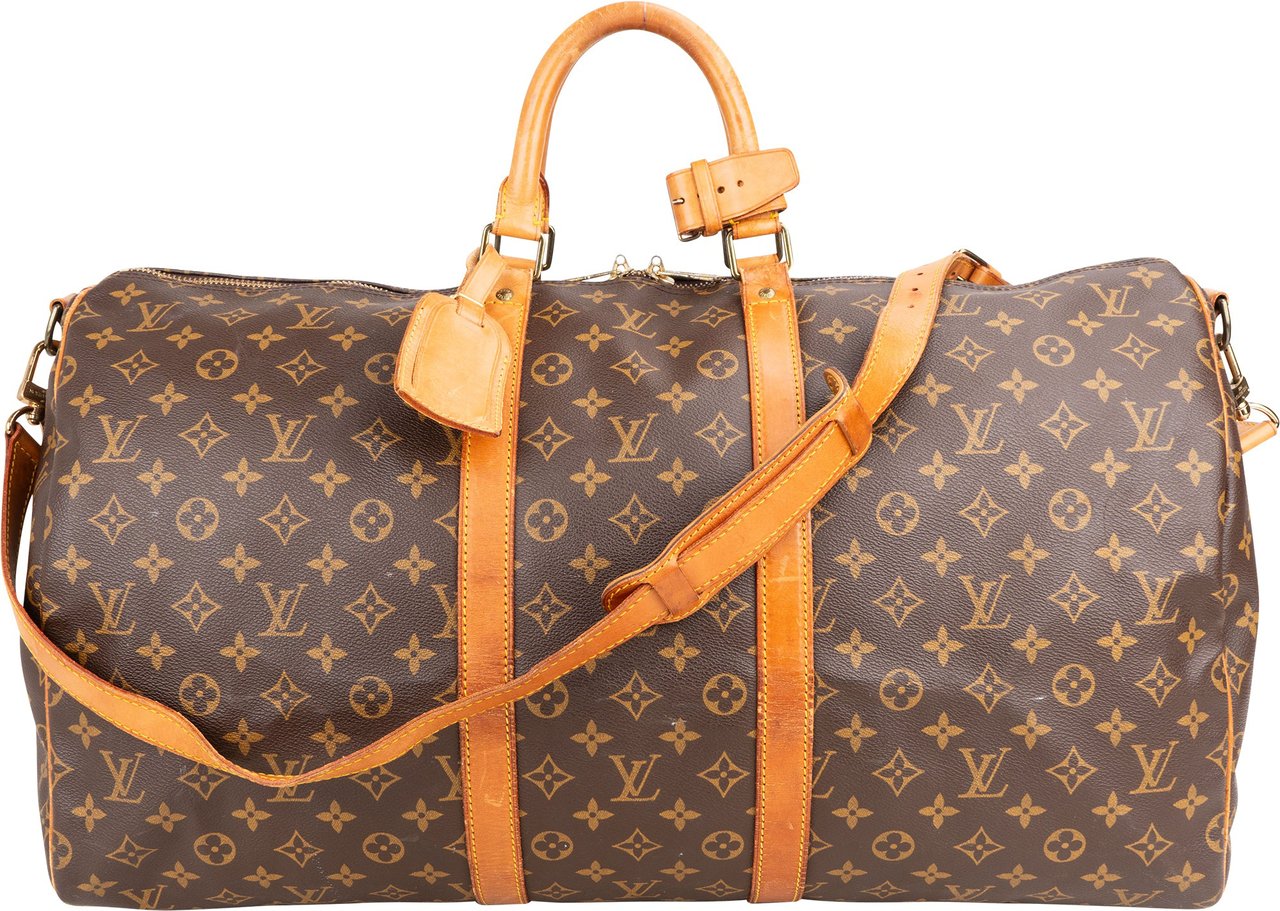 Louis Vuitton Louis Vuitton Canvas Monogram Keepall 55 Bandouliere Bruin